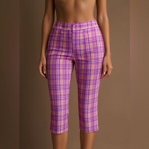 Tail Vibrant Plaid Capris